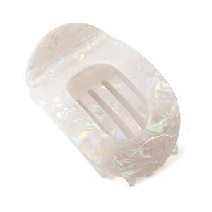 Peace of Mind Marbled Curve Hair Comb Clip